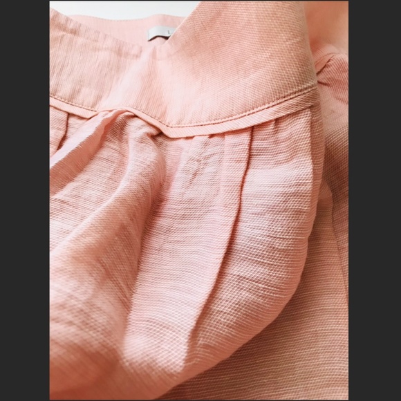 Loft peach pink short A-line mini skirt size 8 - Picture 6 of 7